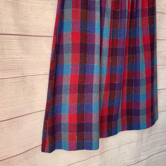 Vintage Item-Eyes Plaid Midi Skirt - Picture 14 of 14